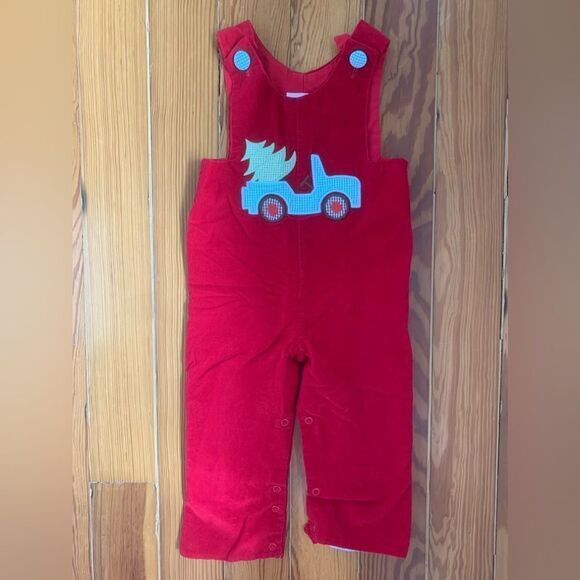 Shrimp and Grits Holiday Romper - Picture 1 of 8